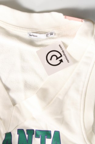 Γυναικείο αμάνικο μπλουζάκι Lefties, Μέγεθος S, Χρώμα Λευκό, Τιμή 10,82 €