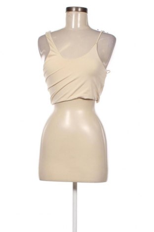 Γυναικείο αμάνικο μπλουζάκι Pull&Bear, Μέγεθος M, Χρώμα  Μπέζ, Τιμή 3,57 €