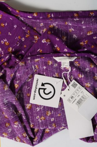 Γυναικείο αμάνικο μπλουζάκι Springfield, Μέγεθος XS, Χρώμα Βιολετί, Τιμή 16,70 €