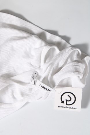 Γυναικείο αμάνικο μπλουζάκι Weekday, Μέγεθος M, Χρώμα Λευκό, Τιμή 10,82 €