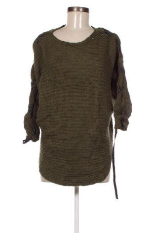Дамски пуловер, Размер L, Цвят Зелен, Цена 4,64 лв.