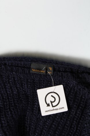 Дамски пуловер Beckaro, Размер M, Цвят Син, Цена 4,35 лв.