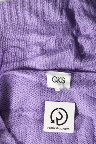Дамски пуловер CKS, Размер XS, Цвят Лилав, Цена 5,72 лв.