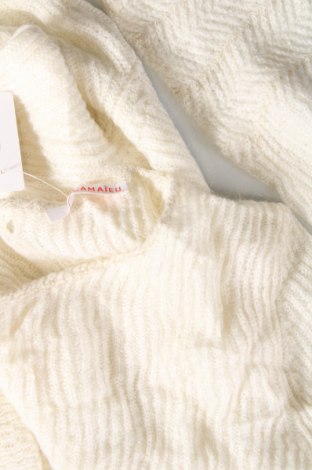 Damenpullover Camaieu, Größe M, Farbe Weiß, Preis € 2,22