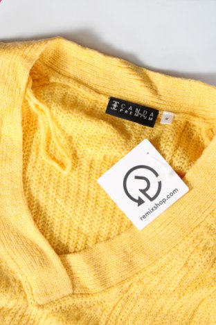 Γυναικείο πουλόβερ Canda, Μέγεθος M, Χρώμα Κίτρινο, Τιμή 2,51 €