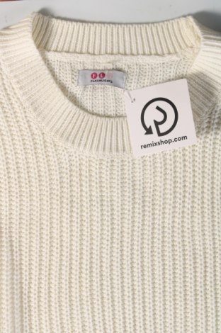 Γυναικείο πουλόβερ FLG, Μέγεθος L, Χρώμα Λευκό, Τιμή 4,74 €