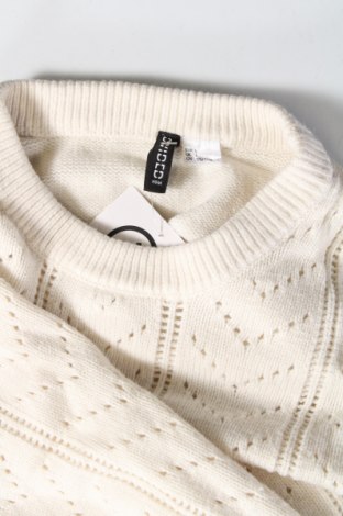 Дамски пуловер H&M Divided, Размер L, Цвят Бял, Цена 4,35 лв.