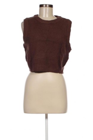Дамски пуловер H&M Divided, Размер L, Цвят Кафяв, Цена 7,25 лв.