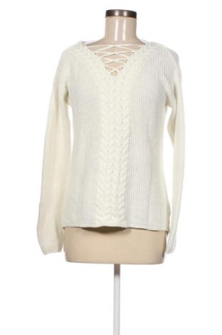 Дамски пуловер Jean Pascale, Размер M, Цвят Бял, Цена 4,64 лв.