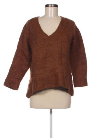 Дамски пуловер Massimo Dutti, Размер L, Цвят Кафяв, Цена 22,44 лв.