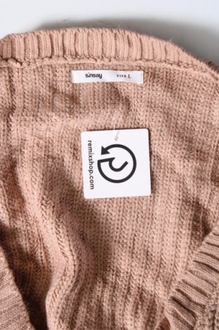 Γυναικείο πουλόβερ Sinsay, Μέγεθος L, Χρώμα  Μπέζ, Τιμή 1,97 €