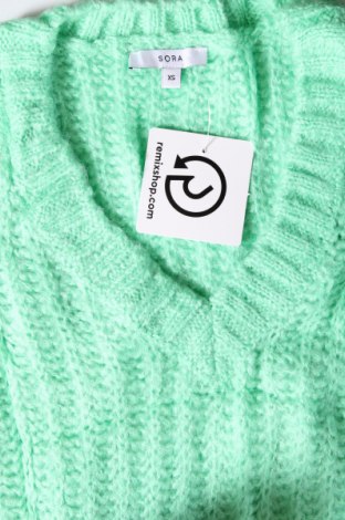 Дамски пуловер Sora, Размер XS, Цвят Зелен, Цена 3,77 лв.