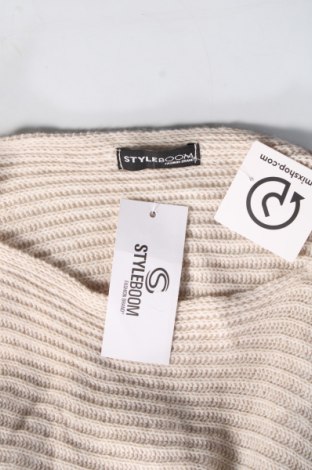 Дамски пуловер Styleboom, Размер L, Цвят Бежов, Цена 13,34 лв.