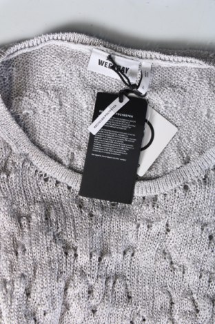 Дамски пуловер Weekday, Размер L, Цвят Сив, Цена 25,55 лв.