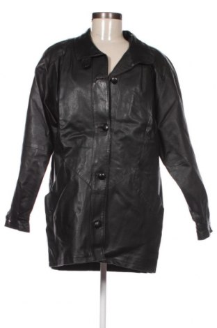Γυναικείο δερμάτινο μπουφάν, Μέγεθος XL, Χρώμα Μαύρο, Τιμή 21,18 €