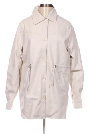 Γυναικείο δερμάτινο μπουφάν NA-KD, Μέγεθος S, Χρώμα Λευκό, Τιμή 23,75 €