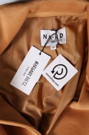 Palton de femei NA-KD, Mărime M, Culoare Maro, Preț 188,69 Lei