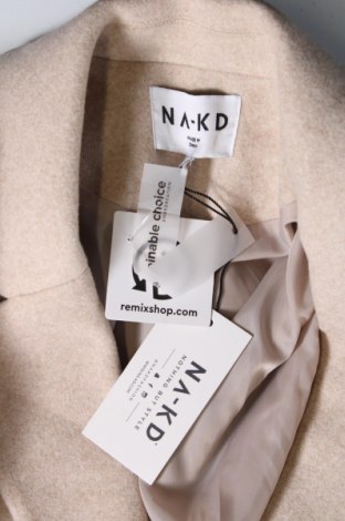 Palton de femei NA-KD, Mărime S, Culoare Bej, Preț 314,48 Lei