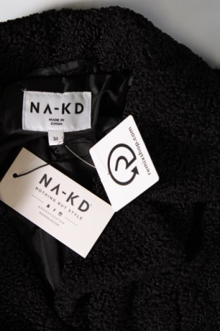 Γυναικείο παλτό NA-KD, Μέγεθος S, Χρώμα Μαύρο, Τιμή 36,96 €