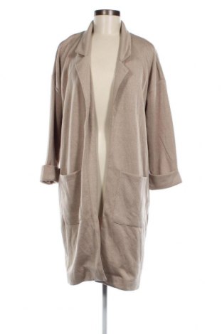 Γυναικείο παλτό Pieces, Μέγεθος L, Χρώμα  Μπέζ, Τιμή 17,63 €
