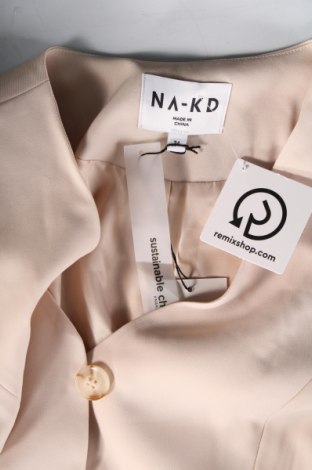 Дамско сако NA-KD, Размер XS, Цвят Бежов, Цена 129,00 лв.