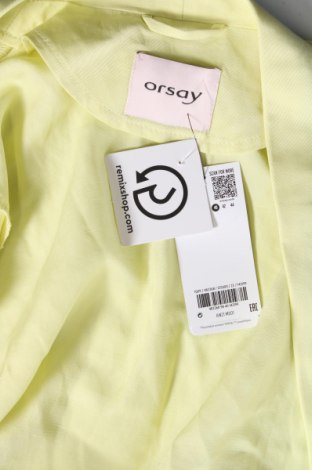 Γυναικείο σακάκι Orsay, Μέγεθος M, Χρώμα Κίτρινο, Τιμή 12,27 €