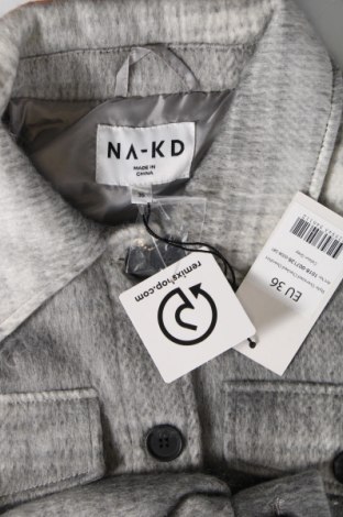 Γυναικείο μπουφάν NA-KD, Μέγεθος S, Χρώμα Γκρί, Τιμή 24,90 €