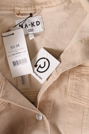 Γυναικείο μπουφάν NA-KD, Μέγεθος XS, Χρώμα  Μπέζ, Τιμή 12,79 €