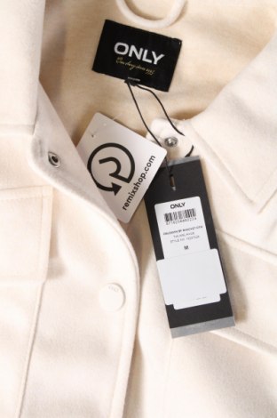 Γυναικείο μπουφάν ONLY, Μέγεθος M, Χρώμα Εκρού, Τιμή 15,22 €