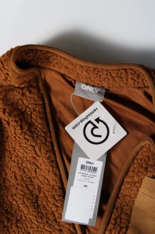 Γυναικείο μπουφάν ONLY, Μέγεθος XS, Χρώμα Καφέ, Τιμή 10,14 €