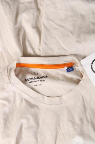 Kinder T-Shirt Jack & Jones, Größe 11-12y/ 152-158 cm, Farbe Beige, Preis 14,43 €