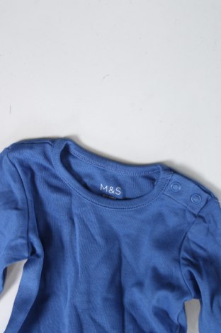 Dziecięce body Marks & Spencer, Rozmiar 1-2m/ 50-56 cm, Kolor Niebieski, Cena 85,29 zł