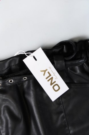 Kožená sukňa  ONLY, Veľkosť M, Farba Čierna, Cena  3,34 €