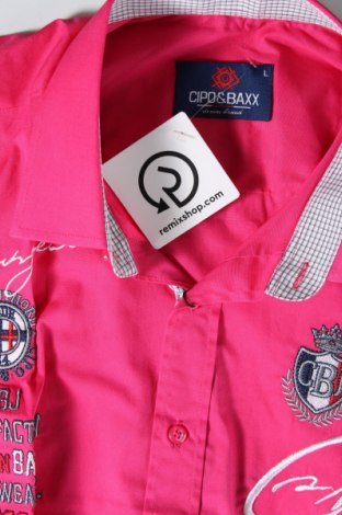 Мъжка риза Cipo & Baxx, Размер L, Цвят Розов, Цена 102,00 лв.