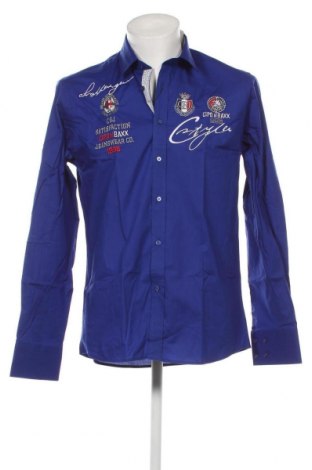 Herrenhemd Cipo & Baxx, Größe M, Farbe Blau, Preis 4,82 €