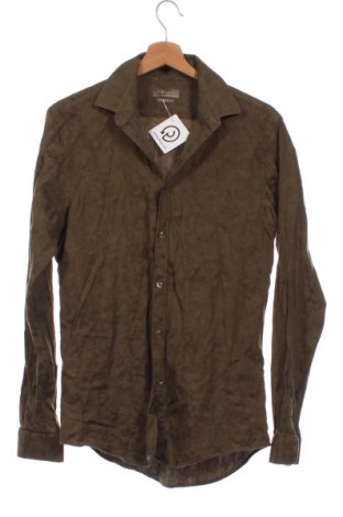 Мъжка риза Zara Man, Размер M, Цвят Зелен, Цена 24,00 лв.