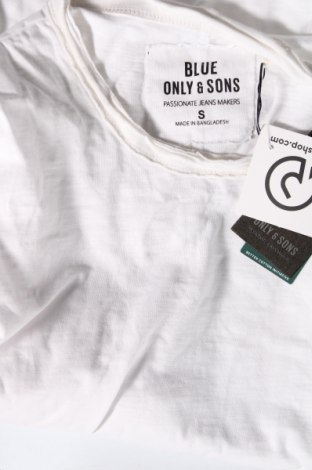 Pánske tričko  Only & Sons, Veľkosť S, Farba Biela, Cena  10,82 €