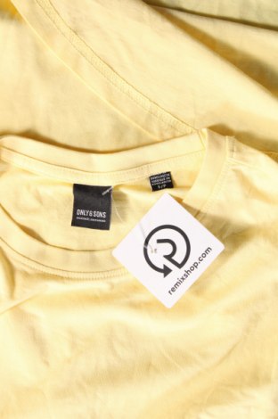 Мъжка тениска Only & Sons, Размер S, Цвят Жълт, Цена 21,00 лв.