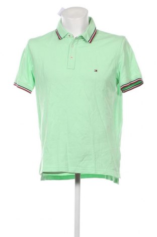 Męski T-shirt Tommy Hilfiger, Rozmiar XL, Kolor Zielony, Cena 226,62 zł
