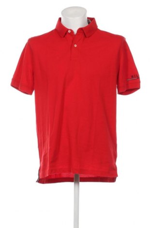 Męski T-shirt Tommy Hilfiger, Rozmiar XL, Kolor Czerwony, Cena 226,62 zł