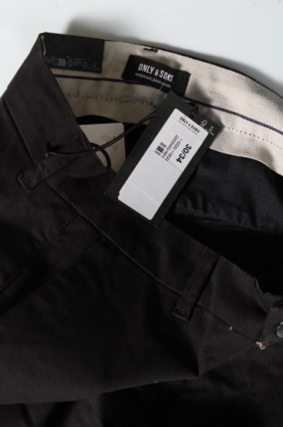 Ανδρικό παντελόνι Only & Sons, Μέγεθος M, Χρώμα Μαύρο, Τιμή 6,16 €