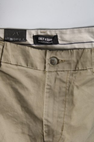 Ανδρικό παντελόνι Only & Sons, Μέγεθος S, Χρώμα  Μπέζ, Τιμή 4,98 €