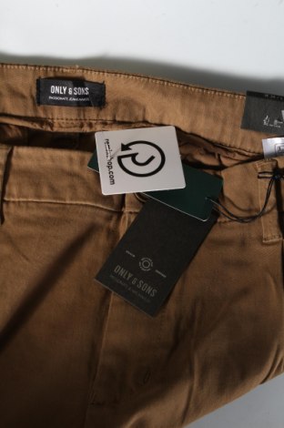 Ανδρικό παντελόνι Only & Sons, Μέγεθος L, Χρώμα Καφέ, Τιμή 23,71 €