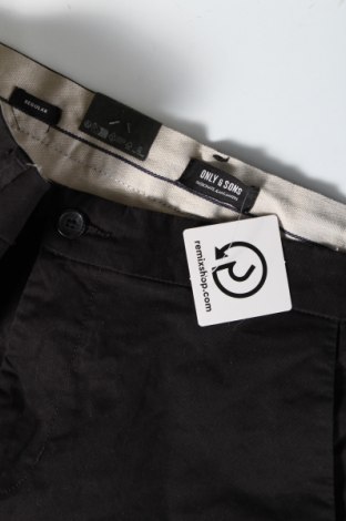Ανδρικό παντελόνι Only & Sons, Μέγεθος M, Χρώμα Μαύρο, Τιμή 8,30 €