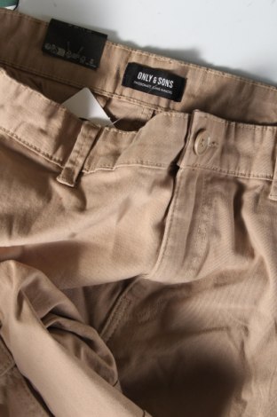 Ανδρικό παντελόνι Only & Sons, Μέγεθος M, Χρώμα  Μπέζ, Τιμή 10,20 €