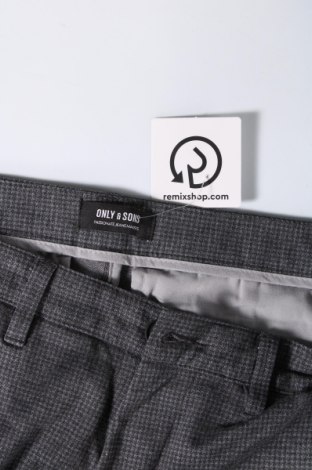 Мъжки панталон Only & Sons, Размер L, Цвят Сив, Цена 15,18 лв.