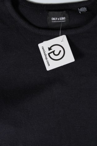 Ανδρικό πουλόβερ Only & Sons, Μέγεθος M, Χρώμα Μπλέ, Τιμή 5,69 €