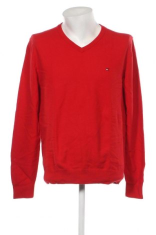 Męski sweter Tommy Hilfiger, Rozmiar XXL, Kolor Czerwony, Cena 281,02 zł