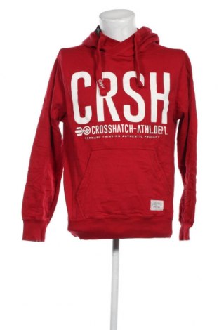 Herren Sweatshirt Crosshatch, Größe M, Farbe Rot, Preis 13,12 €