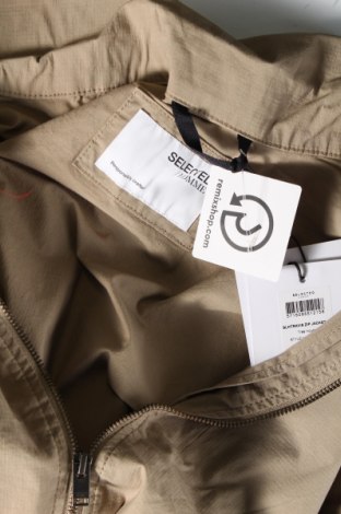 Ανδρικό μπουφάν Selected Homme, Μέγεθος S, Χρώμα  Μπέζ, Τιμή 15,46 €